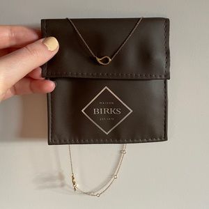 Maison Birks “Petale” 18k solid yellow gold necklace